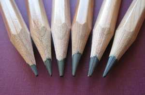 Een potlood opgebruiken doe je in 45000 woorden